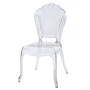 Silla Transparente Estilo Princesa <span class=keywords><strong>de</strong></span> <span class=keywords><strong>Policarbonato</strong></span>, Silla Belle Époque <span class=keywords><strong>de</strong></span> Resina Transparente - Product Image 1