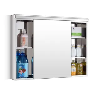 New Design Bathroom Sliding Door Mirror Cabinet