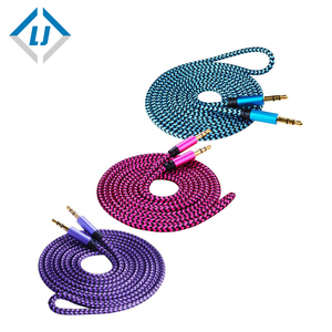 Zhongshan LJ Extension de prise en métal tressé coloré mâle à mâle Audio Ideo câble de haute qualité - Product Image 6