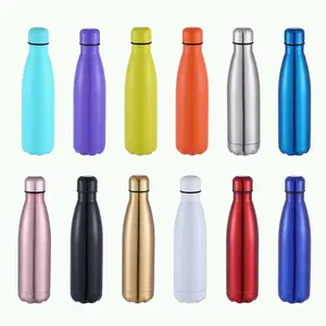 Wholesale 350/500/750/1000ML Double Wall Stainless Steel Vacuum Flask/Thermo/Portable vacuum insulated bottle/Bullet type