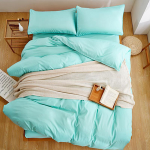 JR018 textiles para el hogar de Color sólido 4 unids <span class=keywords><strong>Hotel</strong></span> de cama - Product Image 3