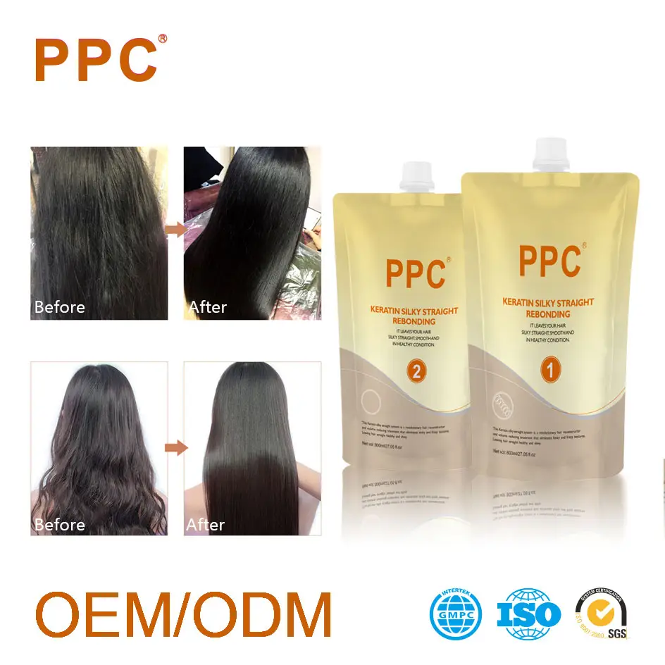 Keratin Krim Pelurus Rambut, Krim Pelurus Rambut Protein Susu Organik Brasil Permanen