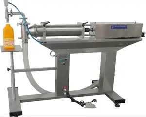 Máquina de llenado de crema con una sola boquilla, pistón líquido químico, para fruta, Jam y galletas, línea de producción