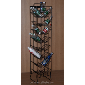 Convenient Steel Store Fixture Floor Standing Metal Wire Retail Promotion <strong>Drink</strong> Cans Display <strong>Rack</strong> - Product Image 2
