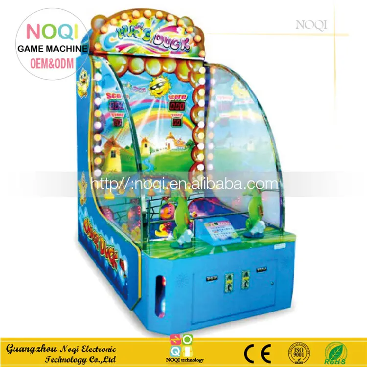 NQT-D02 ucuz fiyatlar Yeni Mutlu Ördek elektrikli jetonla çalışan su çekim otomat oyun makinası itfa bilet makinesi kid için