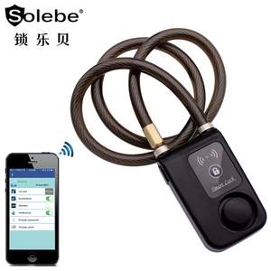 Y797 high quality anit theft 110db alarm cable electric scooters e bike lock keyless smart bicycle locks