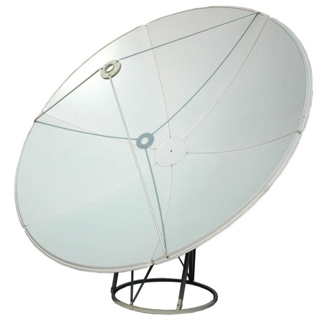 C Band Big Satellite Dish Antenna 8 Feet Offset Satellite Dish 240CM Steel Panel Ground Mount TV Antenna