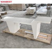 Meuble de dentiste en acrylique blanc moderne, Design de Table d'ordinateur, bureau,