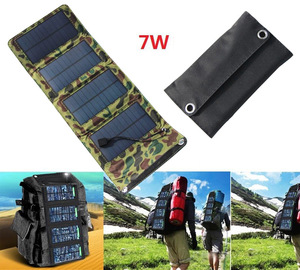 <span class=keywords><strong>5</strong></span> V 7 W al aire libre Portable Power Bank carga solar plegable del bolso para el teléfono celular - Product Image 1
