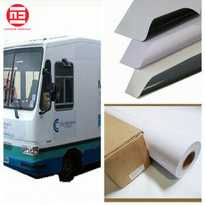 Jet d'encre supports d'impression pvc <span class=keywords><strong>blanc</strong></span> brillant autocollant auto-adhésif vinyle pour l'impression numérique - Product Image 1