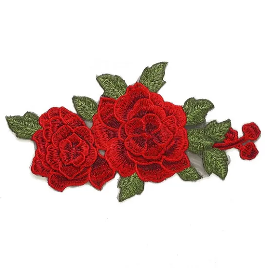 Flor parche apliques bordado de flores decorativas coser parches para vaqueros chaquetas ropa bolsas