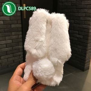 Étui pour téléphone portable, housse pour ipone <span class=keywords><strong>8</strong></span>, étui duveteux, oreilles de lapin de dessin animé, usine chinoise - Product Image 2