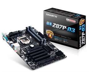 Intel gigabyte z87 origanl micro atx carte mère de bureau, lga1150, ddr <span class=keywords><strong>3</strong></span>, hdim, lan, ga-z87p-d3 - Product Image 1