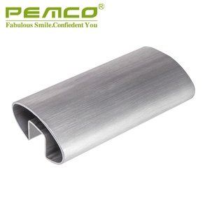 Tubo in <span class=keywords><strong>Acciaio</strong></span> <span class=keywords><strong>Inox</strong></span> Decorativo su Misura, Profilo a U con Scanalatura per Ringhiere - Product Image 2