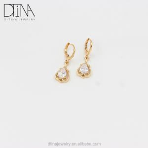Set Perhiasan Pengantin Desain Sederhana, Set Perhiasan Pengantin Emas 18K Buatan Mewah - Product Image 3