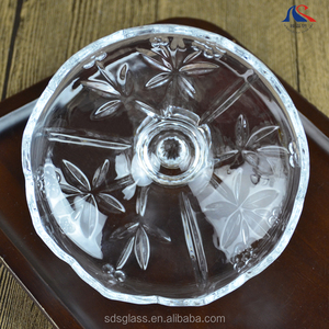 Pot à bonbons en verre à trois pieds en cristal rond, boîte à bijoux en verre, boîte à sucre avec pieds, motifs de raisin, de tulipe et de lys, bol à chocolat avec couvercle - Product Image 6