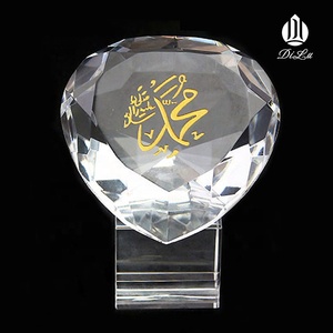 Venta de Fábrica, Pisapapeles de Cristal K9 Dorado Brillante Grande con Forma de Diamante para Boda, con Logotipo Personalizado, Manualidades DIY - Product Image 5