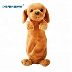 Commercio all'ingrosso di Kawaii di Cancelleria Peluche con la Chiusura Lampo Sacchetto di Peluche Animale Del Fumetto di Figura del Cane Sacchetto Della Matita di Scuola Forniture - Product Image 2