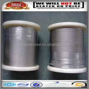 1x7,<span class=keywords><strong>7x7</strong></span>,1x19,6x19 + FC IWS 로프 가격/게양/cableway/스테인레스 스틸 와이어 로프/항공기 케이블 - Product Image 4