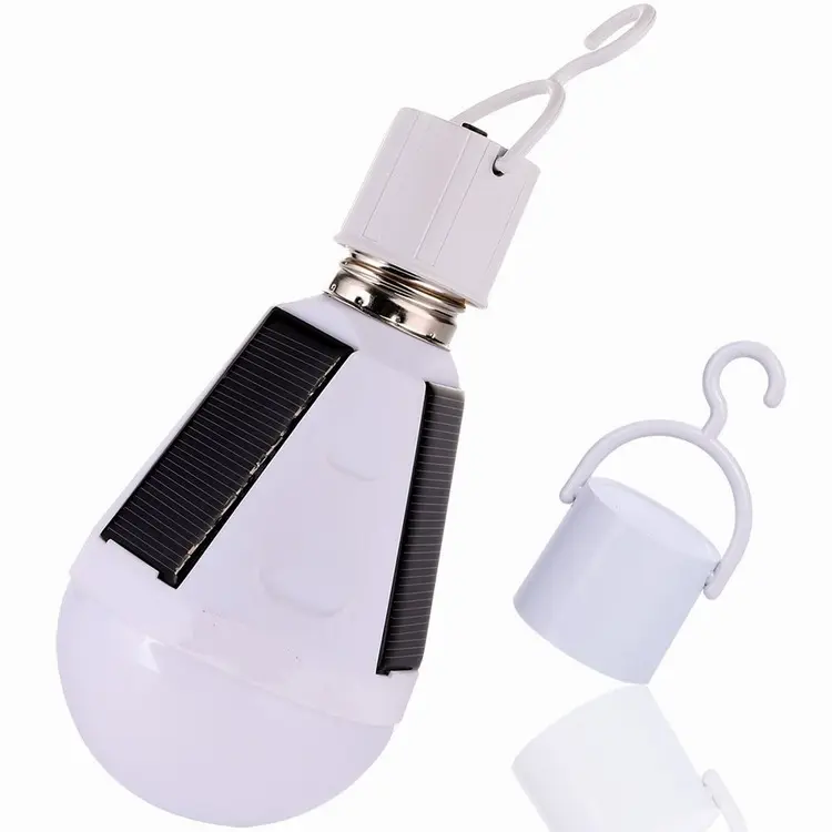 In/Outdoor 정원 휴대용 Solar Panel Powered Lamp E27 7 와트/12 와트 충전식 비상 Led 조명 전구