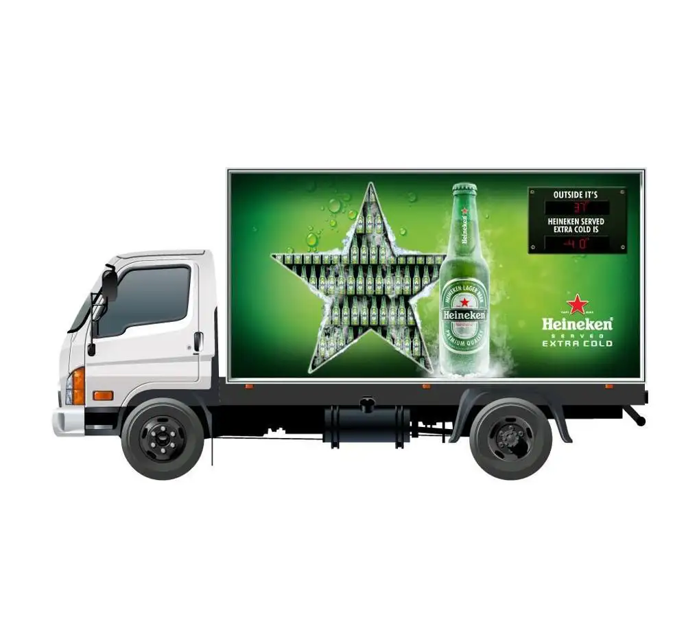 Foton, JAC, Dongfeng Truk Iklan LED Display Truk Mobile/Trailer/Mobil Bergerak Iklan LED Display