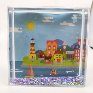 กรอบรูปลูกโลกหิมะใส 4x4 นิ้ว ลายคริสต์มาส ขายส่ง - Product Image 3