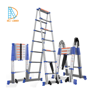 <span class=keywords><strong>Escalera</strong></span> Telescópica de Aluminio <span class=keywords><strong>LIDL</strong></span> Humanizada con Certificación EN131, Protege Tus Dedos - Product Image 6