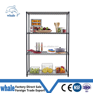 NSF אבקה מצופה 4 Tier מסחרי מדף פלדת חוט מדפי מדף - Product Image 3