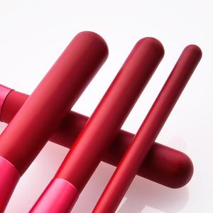 Juego de 12 Brochas de Maquillaje Rojo Rubí con Bolsa de Tela, Elegantes Herramientas de Maquillaje Rojas - Product Image 5