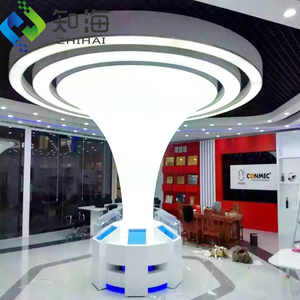 ZHIHAI circulaire or blanc film pvc pour hôtel supermarché club bureau décor nouveau plafond tendu - Product Image 5