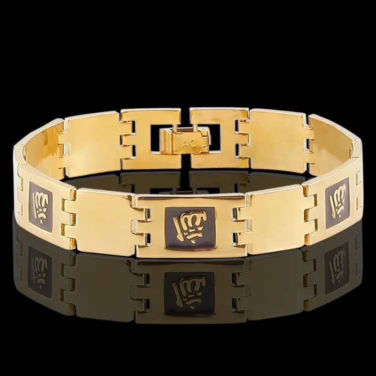 HQ-013 Mode Moslim Dubai Saudi Gouden Armband Mannen Prijs Jewelery Nieuwste Modellen Heren Armband Modellen