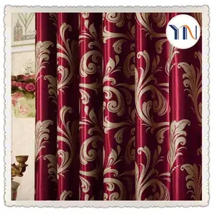 100%polyester beautil jacquard elegant living room curtain,design living room curtains,curtains for living room
