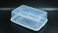 Contenants Alimentaires en plastique pour la préparation de repas et Serré Sécurité Couvercle Réutilisable Rectangulaire De Stockage Boîtes à Lunch