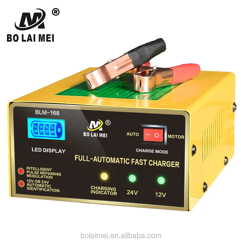 12V/24V car battery charger universal desulfator pulse repair lead acid battery charger