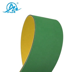 AIMAI brand wholesale price yellow and green endless flat drive belt