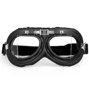 摩托车护目镜摩托车越野赛头盔护目镜蒸汽朋克二战复古飞行员 ATV Cruiser Eyewear Googles Skating Goggles