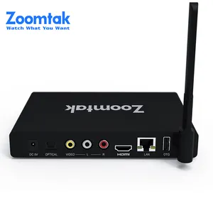 Zoomtak amlogic s912 android 6.0 smart ott tv box avec canal inde iptv boîte