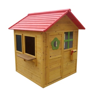 Maison de jeu en <span class=keywords><strong>bois</strong></span> pour enfants avec vitrine et boîte <span class=keywords><strong>aux</strong></span> <span class=keywords><strong>lettres</strong></span> - Product Image 1