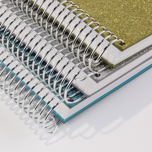 Tùy Chỉnh Bán Buôn Bìa Cứng Xoắn Ốc Glitter Máy Tính Xách Tay Tạp Chí Bán Buôn Bạc Vàng Glitter Máy Tính Xách Tay Nhật Ký - Product Image 5