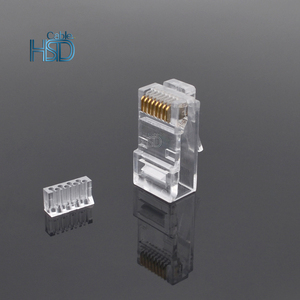 100 pièces/paquet Cat6A Ethernet réseau interne RJ45 connecteur mâle non blindé 6A 8 broches Type 8P8C connecteur - Product Image 2