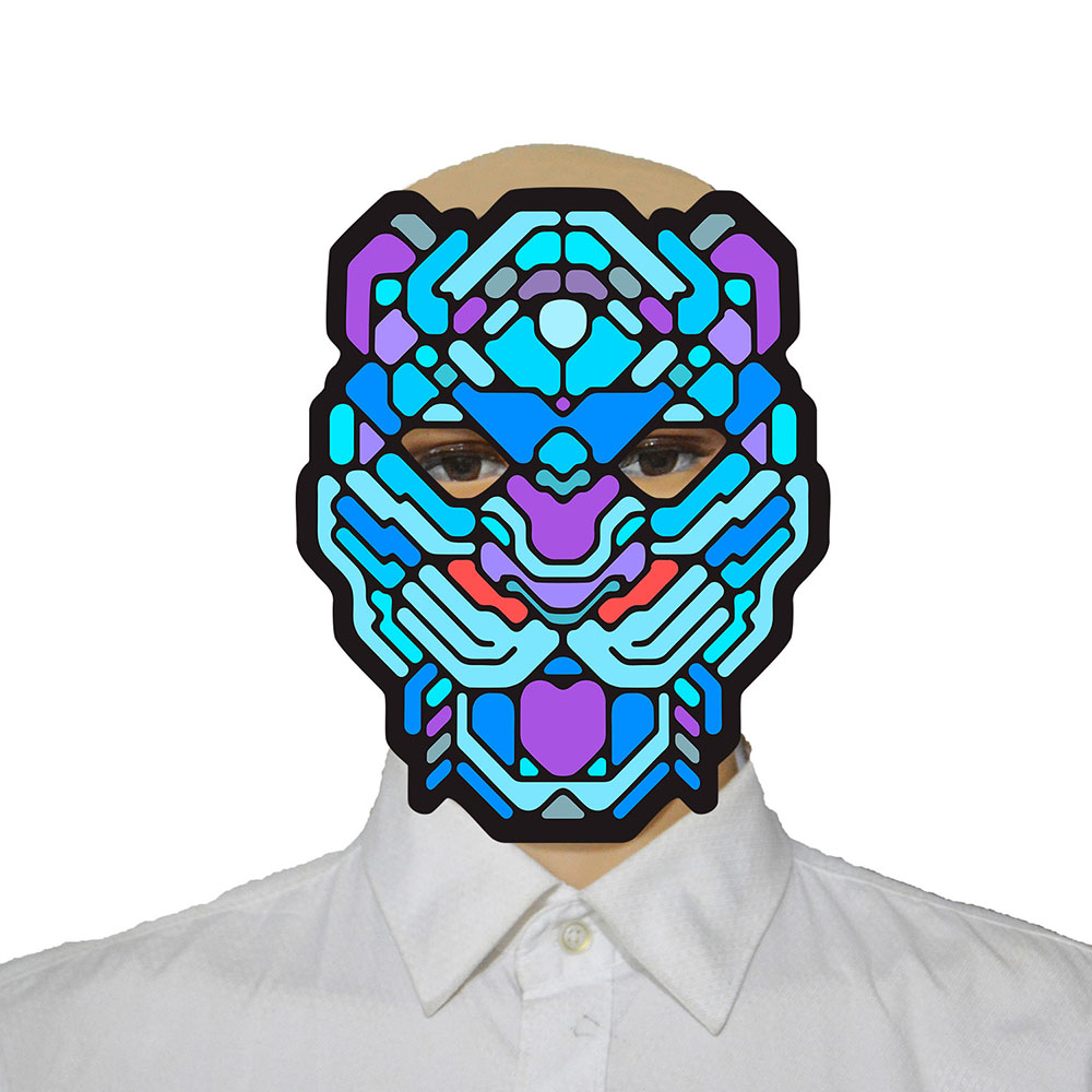 ZOgift 2018 nouvelle arrivée de partie de mode <span class=keywords><strong>lumineux</strong></span> <span class=keywords><strong>led</strong></span> rave <span class=keywords><strong>masque</strong></span> animaux Halloween light up <span class=keywords><strong>masque</strong></span> - Product Image 5