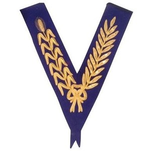 Meilleures ventes Collier maçonnique en tissu bleu Accessoire maçonnique de qualité supérieure - Product Image 2