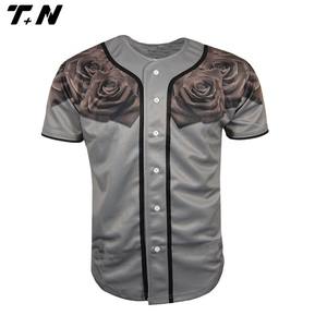 Personalizados barato camisetas de béisbol lleno de sublimación de tinta 5XL - Product Image 6