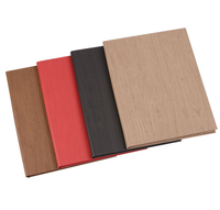 Faux bois pu cuir dossier de menu de restaurant