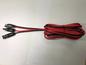 Connecteur solaire étanche IP68 avec conducteur en cuivre et isolation en PVC et câble d'alimentation avec prise SAE - Product Image 4