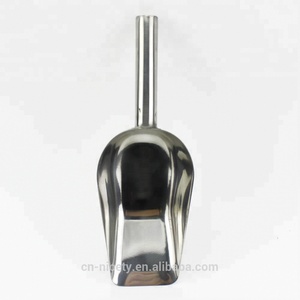 Venta al por mayor mini tamaño de fondo plano pala de hielo de acero inoxidable pala cuchara - Product Image 4