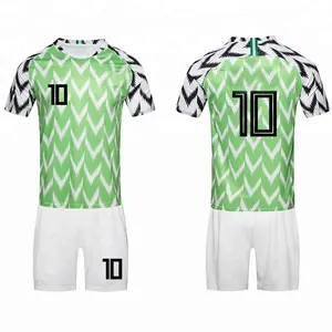 新设计流行 2018 尼日利亚国家队升华足球球衣制服