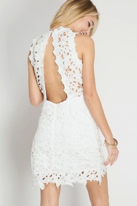 Lancai di alta qualità alla moda elegante senza schienale Sexy stretto pizzo <span class=keywords><strong>Mini</strong></span> abito da cena per le donne adolescenti - Product Image 3