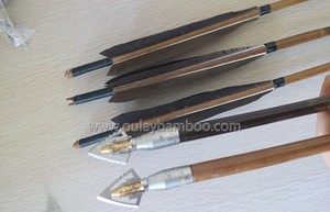 ลูกธนูไม้ไผ่ Selfnock พร้อมขนนกไก่งวงแบบ <span class=keywords><strong>Machu</strong></span> Cutting จำนวน 4 ชิ้น - Product Image 3
