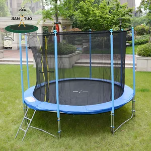 JianTuo Sports Round 183cm 244cm 305cm 366cm 396cm 427cm 457cm 487cm Children Garden Trampoline With Enclosure Net